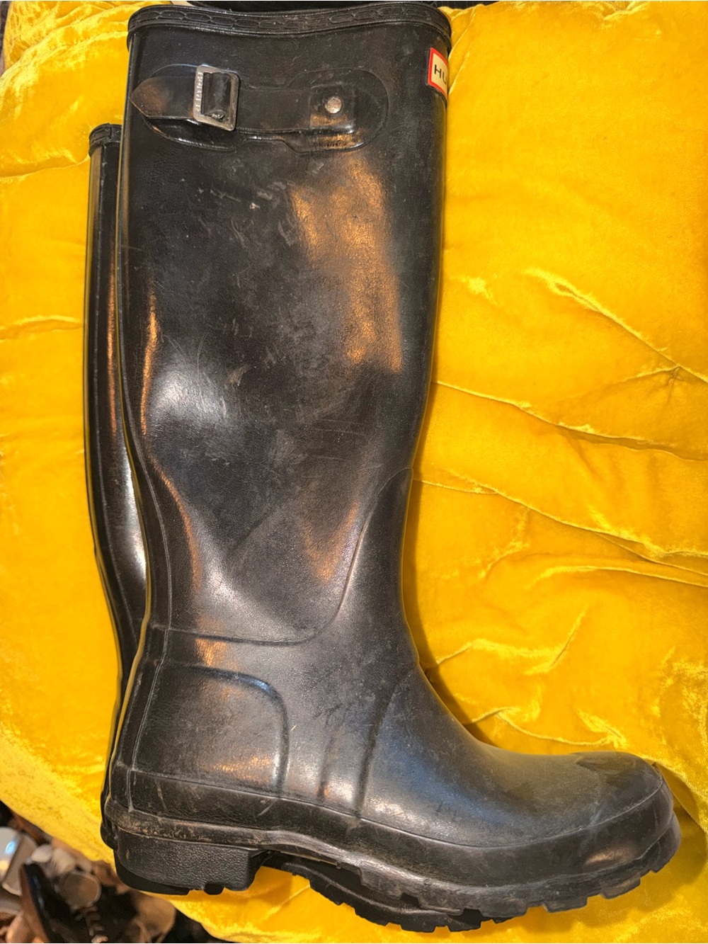 Hunter Black Tall Waterproof Rain Boot